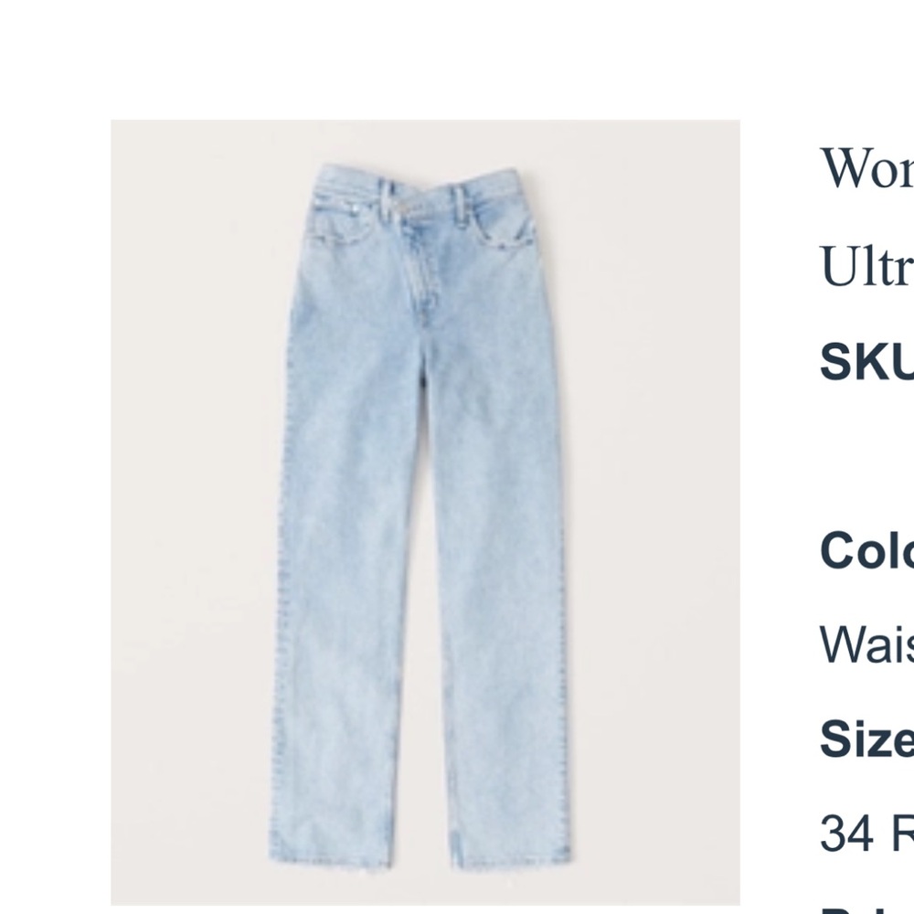 Abercrombie & Fitch '90s Straight Ultra High Rise Jeans